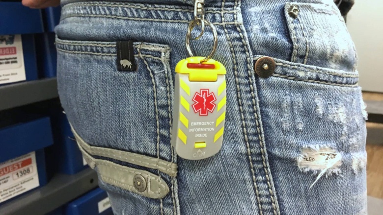 ICE Hard Hat ID Sytem with keyring