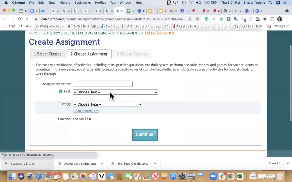 Screenshot from K12.com – USATP Progress Learning Platform Overview (Admins) video