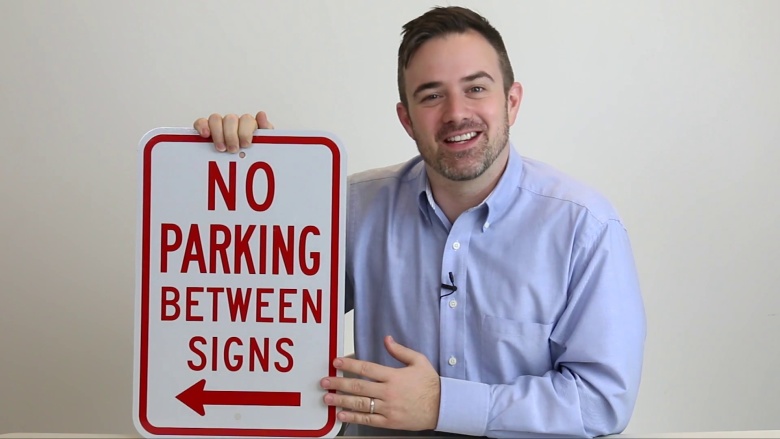 No Parking Between Signs