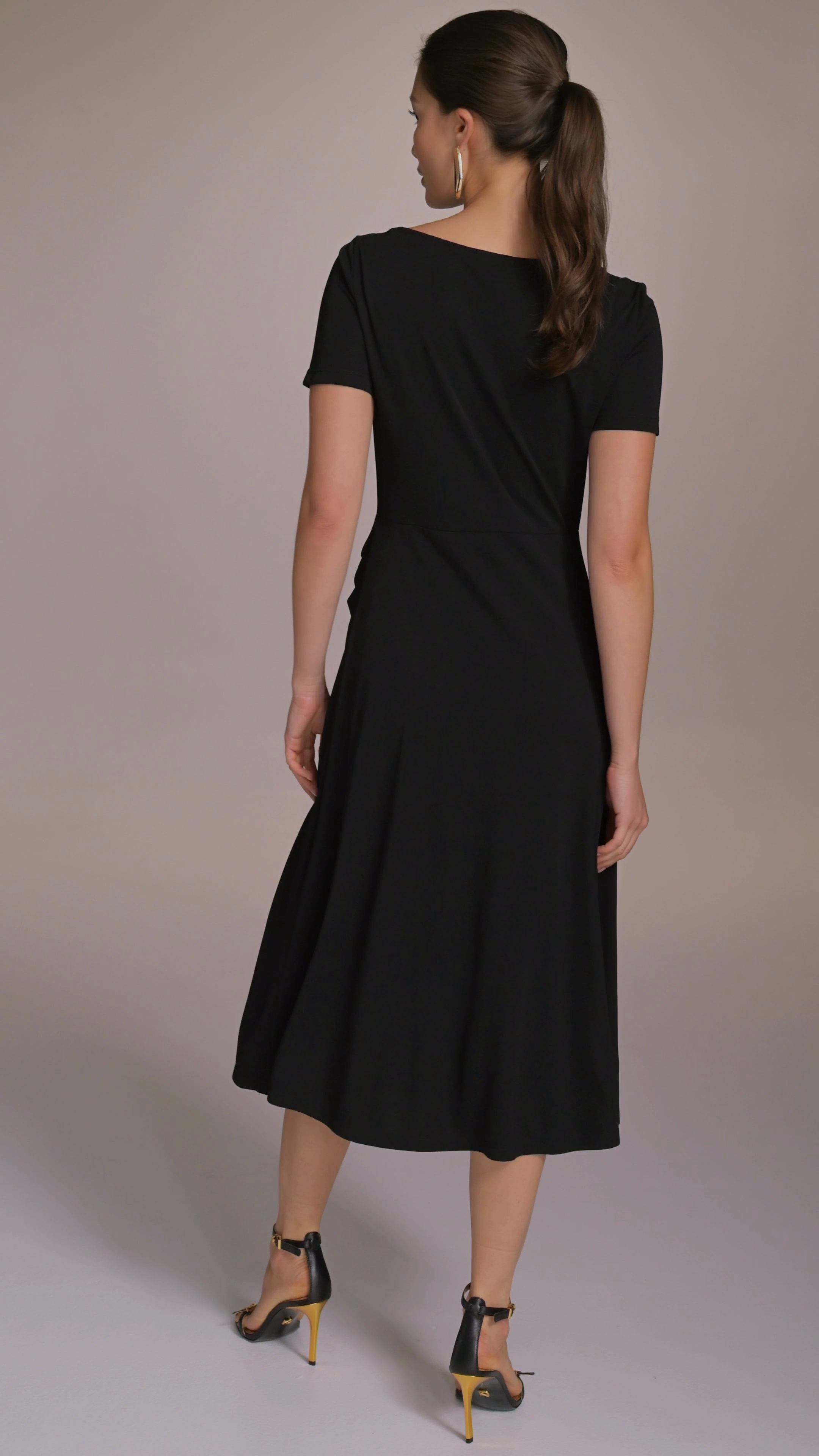 DKNY ★【ドレス】Twist Detail Knit Midi Dress 柔らかな肌触り Donna Karan New York Twist Detail Knit Midi Dress | Nordstrom