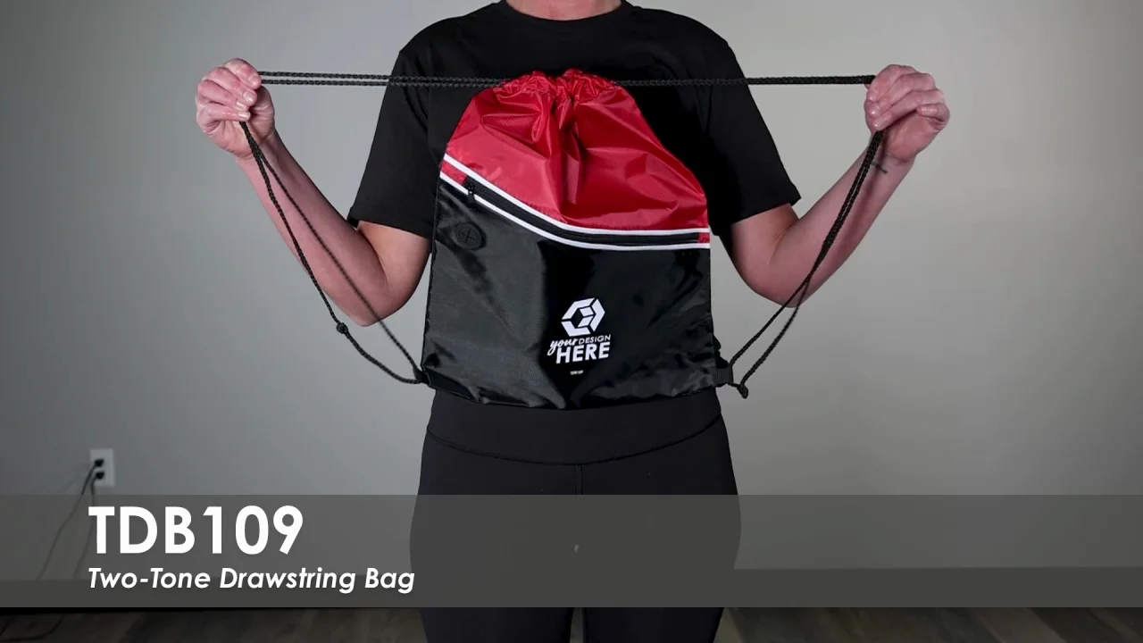 Two-Tone Drawstring Bag | Totally Promotional