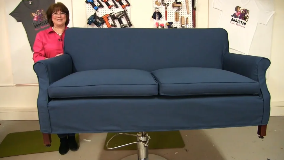 How to Make a Knife Edge Back T-Cushion - Kim's Upholstery