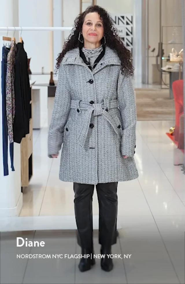 Lou Andrea Beige Shearling Coat sz 4 l Michael's Luxury