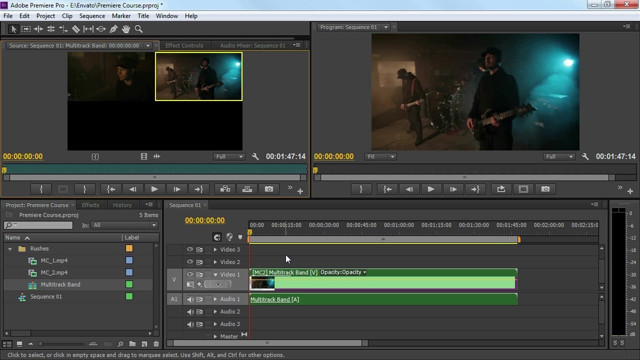Advanced Editing in Adobe Premiere Pro - Multi-camera Editing