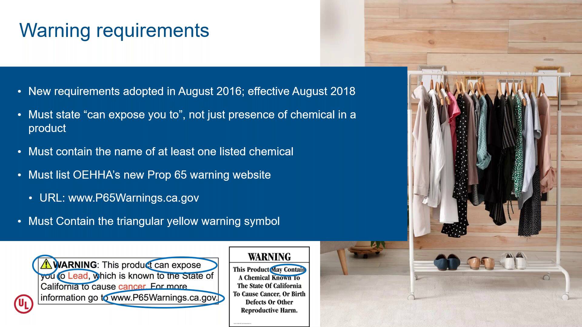 Prop 65 california clearance 2016