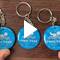 Epoxy Numbered Pool Pass Keychains