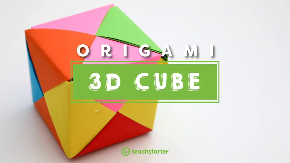 origami cube single sheet