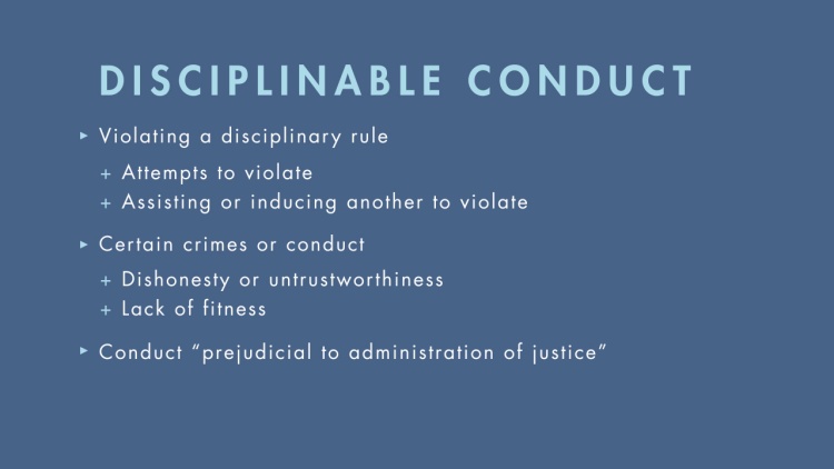 Disciplinary Actions