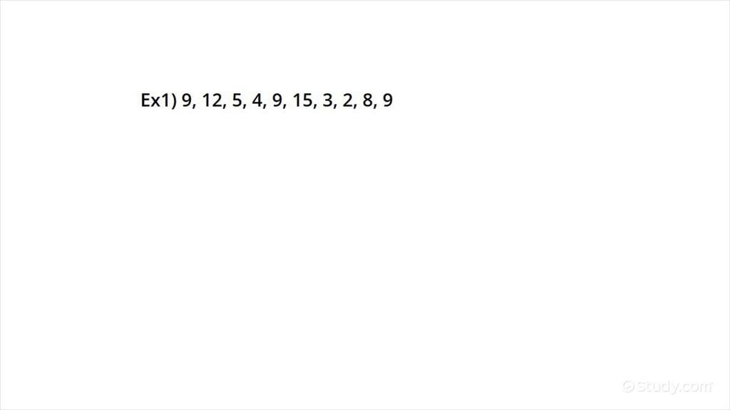 How to Calculate the Mode of a Data Set | Algebra | Study.com