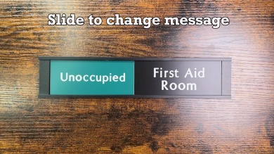 Custom Slider Sign with Red Green color Slider