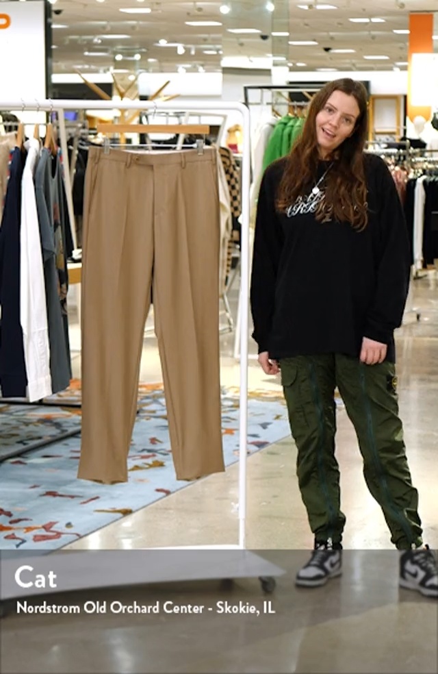 Zanella Devon Super 110s Serge Trousers | Nordstrom