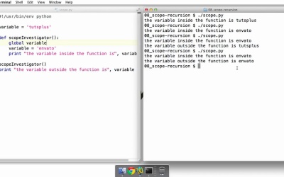 Getting Started with Python - Scope and Recursion