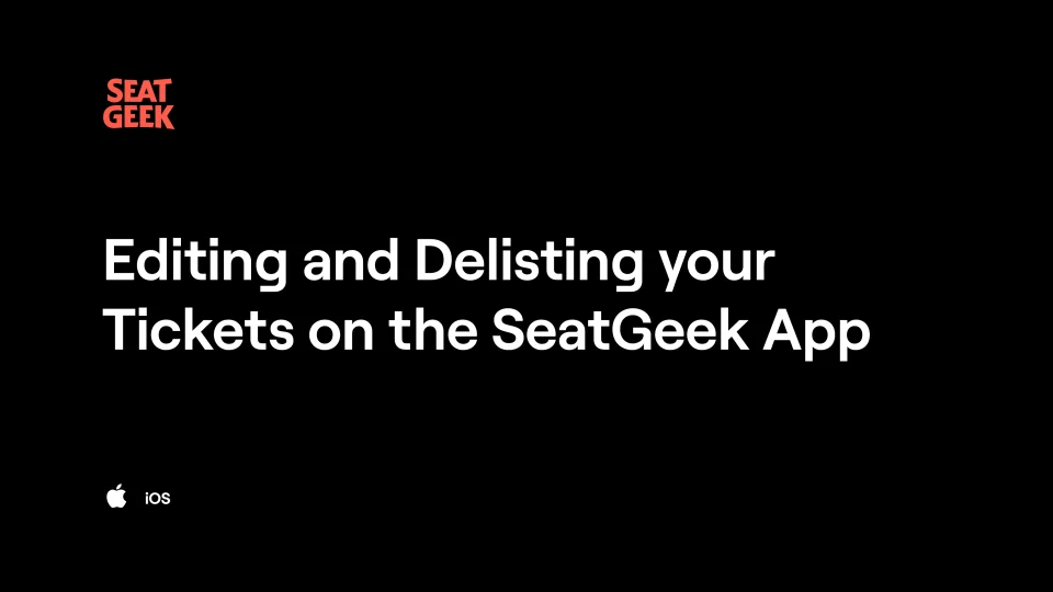 SeatGeek Tickets - 2023 SeatGeek Games