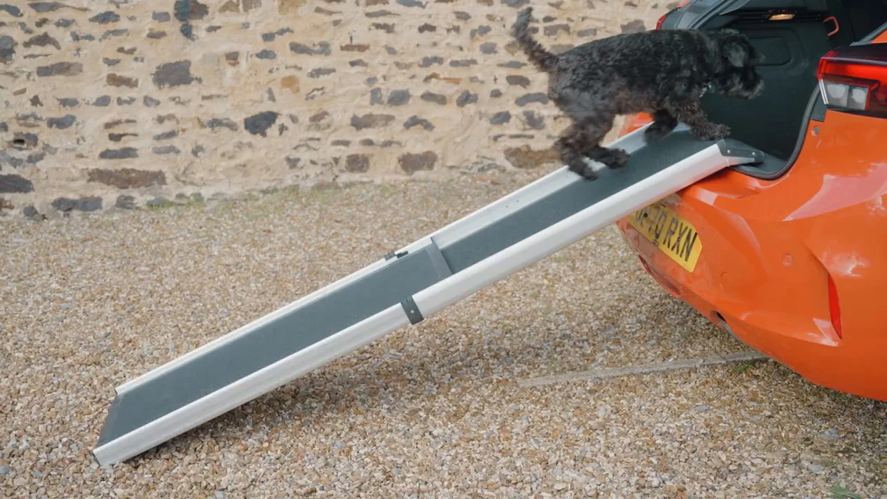 Lightweight Telescopic Dog Ramp for Steps and Cars