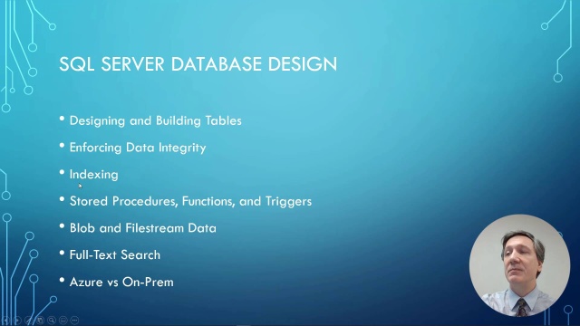 Microsoft SQL Server 2019 Database Design intro video