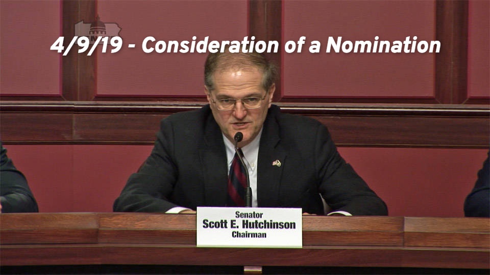 4/9/19 – Consideration of Nomination