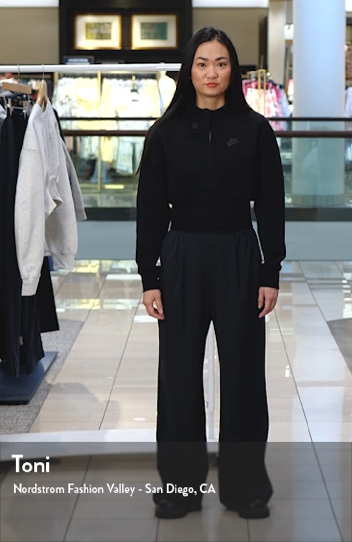 Nike Logo Tech Fleece Quarter-Zip Top | Nordstrom