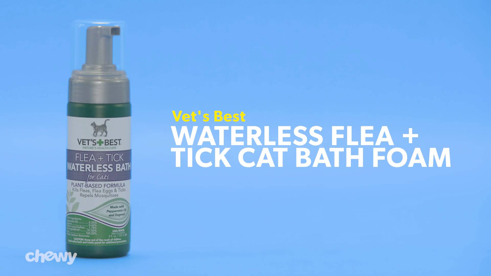 vet's best waterless flea cat bath