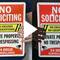 NO SOLICITING No Excuses Sign S2-4807