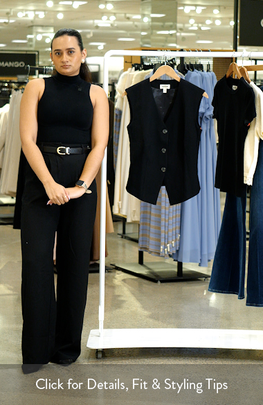 Open Edit The Icon Darted Vest (Women) | Nordstrom