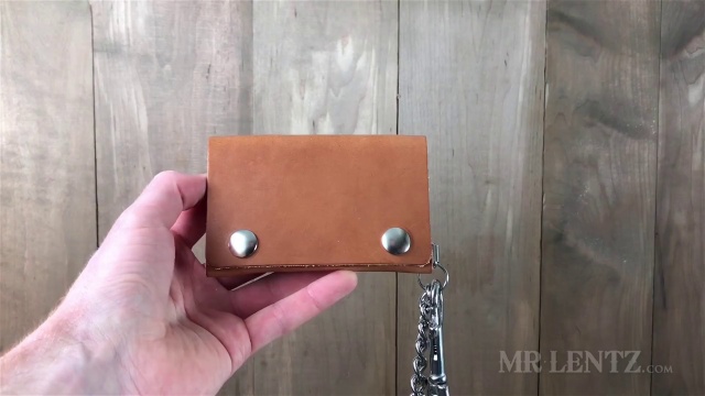 Mr. Lentz Men's Slim Leather Chain Wallet