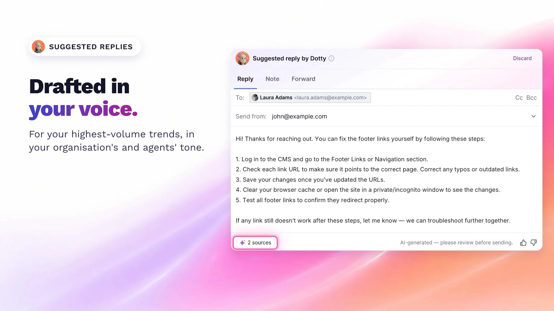 Thumbnail image for the video: How AI Helps Support Teams Reply Faster | Meet Dotty in Teamwork Desk