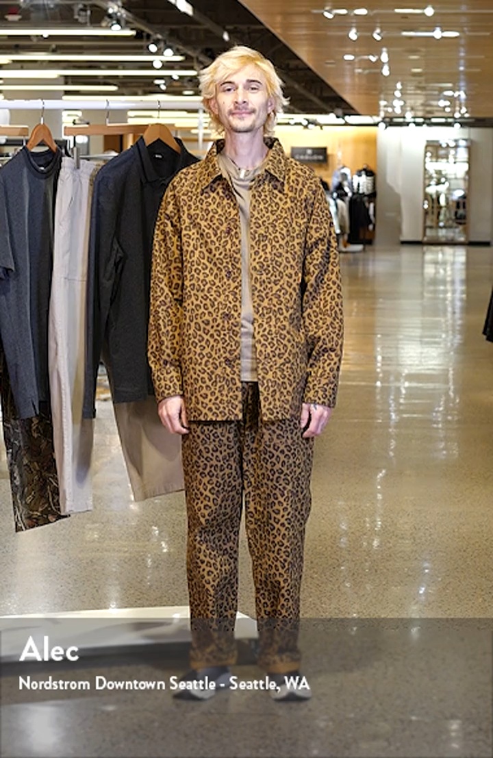 Service Works Leopard Print Front of House Jacket Service Works Leopard Print Front of House Jacket