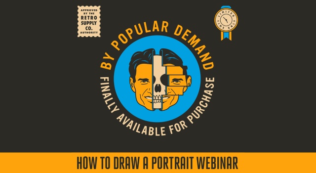 How to Draw a Vector Portrait Webinar with Emir Ayouni - RetroSupply Co.