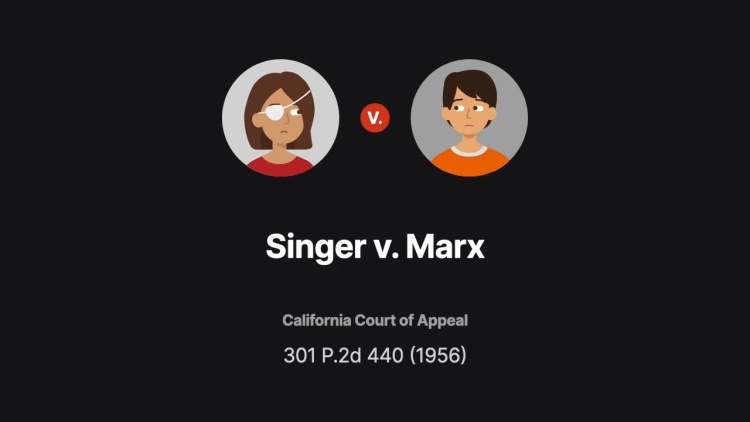 Singer v. Marx
