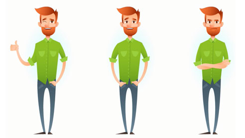 Creating Male Cartoon Characters In Adobe Illustrator