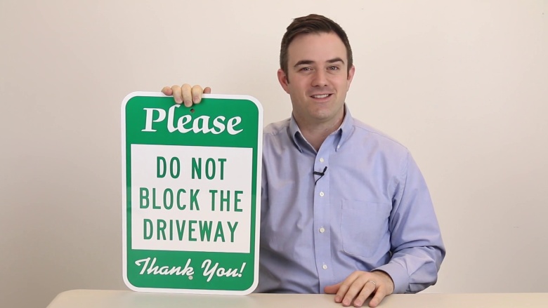 Driveway Parking Signs