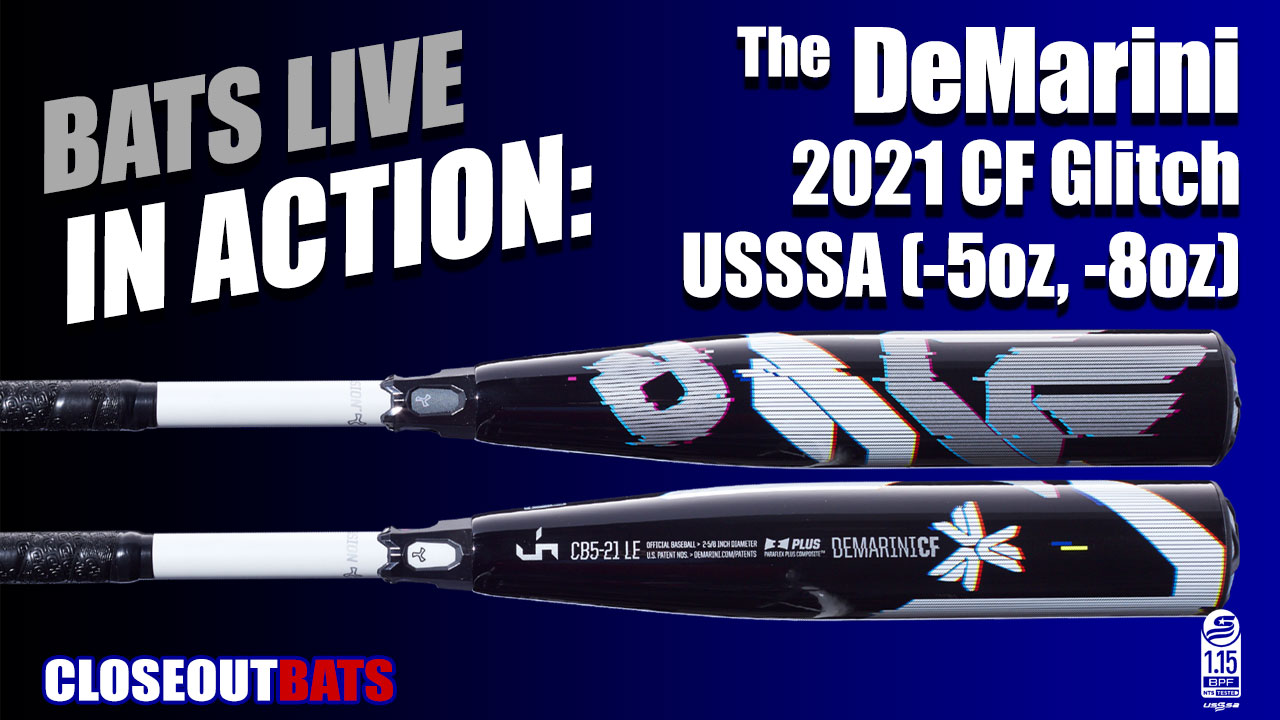 DeMarini WTDXCB521 CF Glitch USSSA -5oz and -8oz (2021)