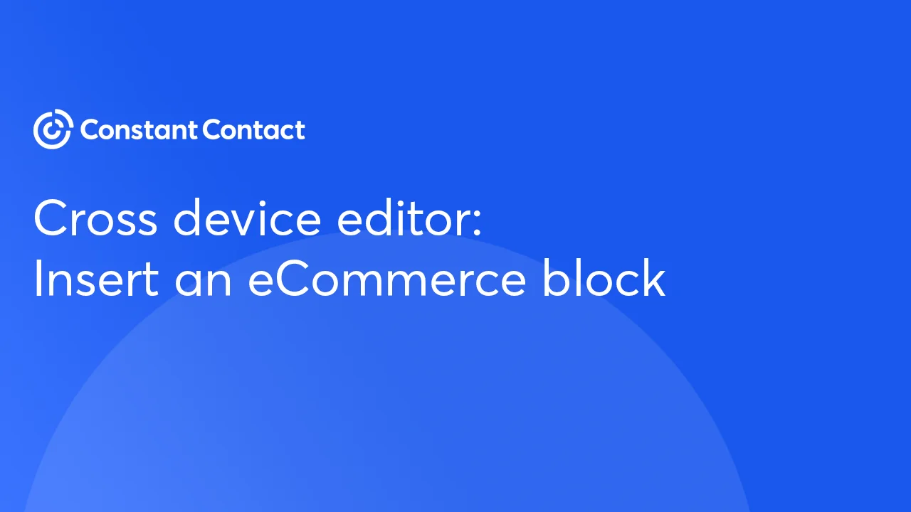 Constant Contact for E-Commerce: Boost Your Online Sales Now