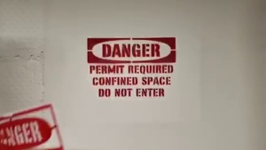 Confined Spaces Stencil