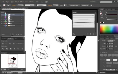 Vector Portraits for Beginners - Focus on the Eyelashes and Eyebrows