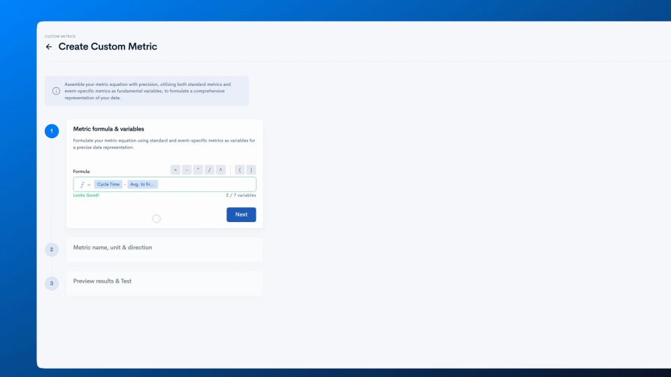 Custom Metrics