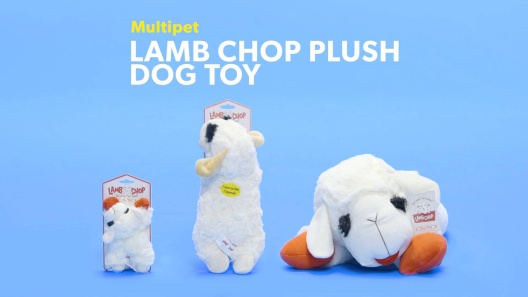 Multipet Lamb Chop Dog Toy, 10 inch Toy