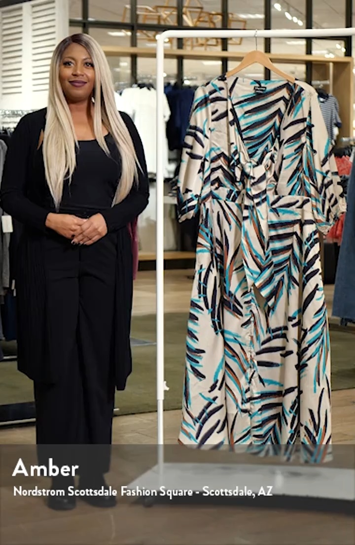 City Chic Leanna Puff Sleeve Maxi Dress | Nordstromrack