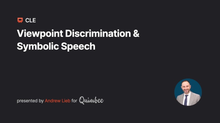 Viewpoint Discrimination & Symbolic Speech