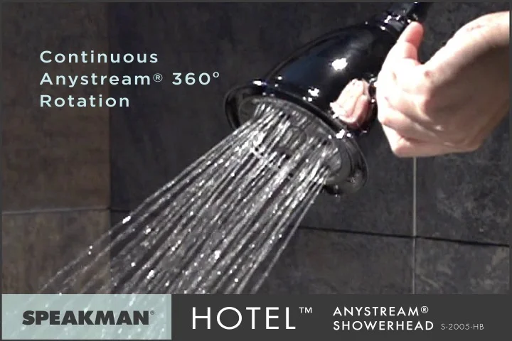 Polished Chrome S-2005-HB Hotel Anystream High Pressure Shower Details about   Speakman 
