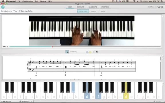 How To Play Because Of You By Ne Yo On Piano Intermediate Video Tutorial