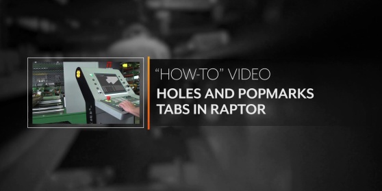 Holes and Popmarks Tabs in Raptor Holes and Popmarks Tabs in Raptor