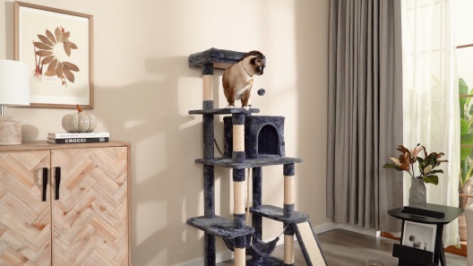 Yaheetech Multi-Level 63-in Plush Cat Tree