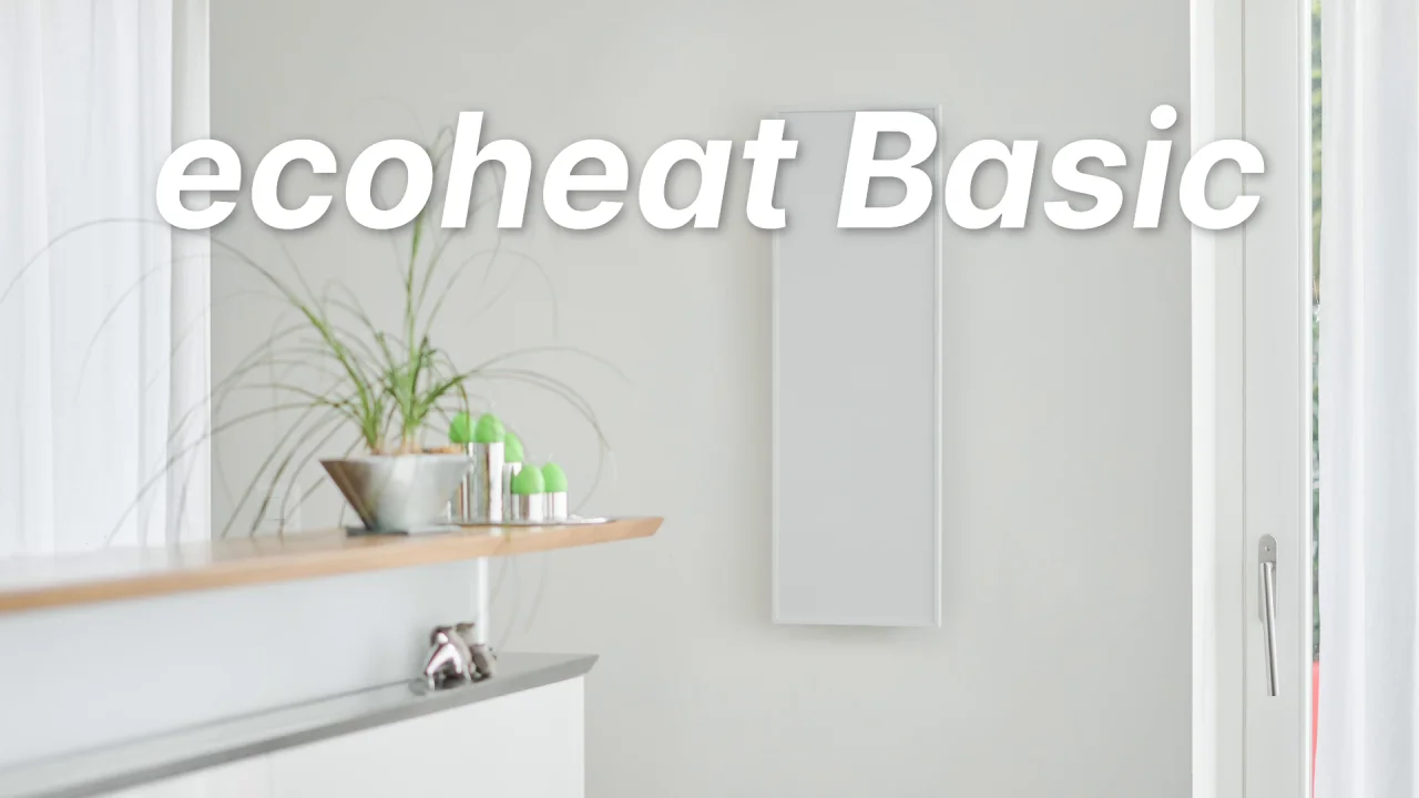 ecoheat Infrarotheizung 600W | Komfortabel und Platzsparend