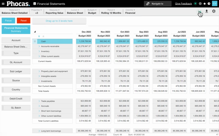 3-Statement budgeting software