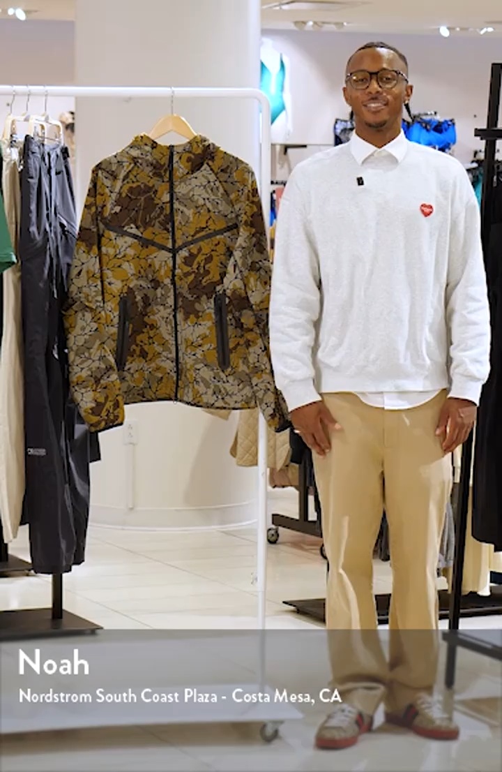 Nike Tech Woven Camo Zip Front Jacket | Nordstrom
