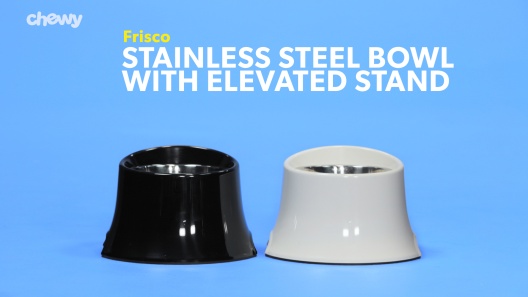 Frisco Stainless Steel Bowls with Adjustable Elevated Holder 7 Cups