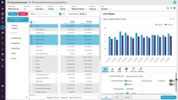 View financial information in a chart