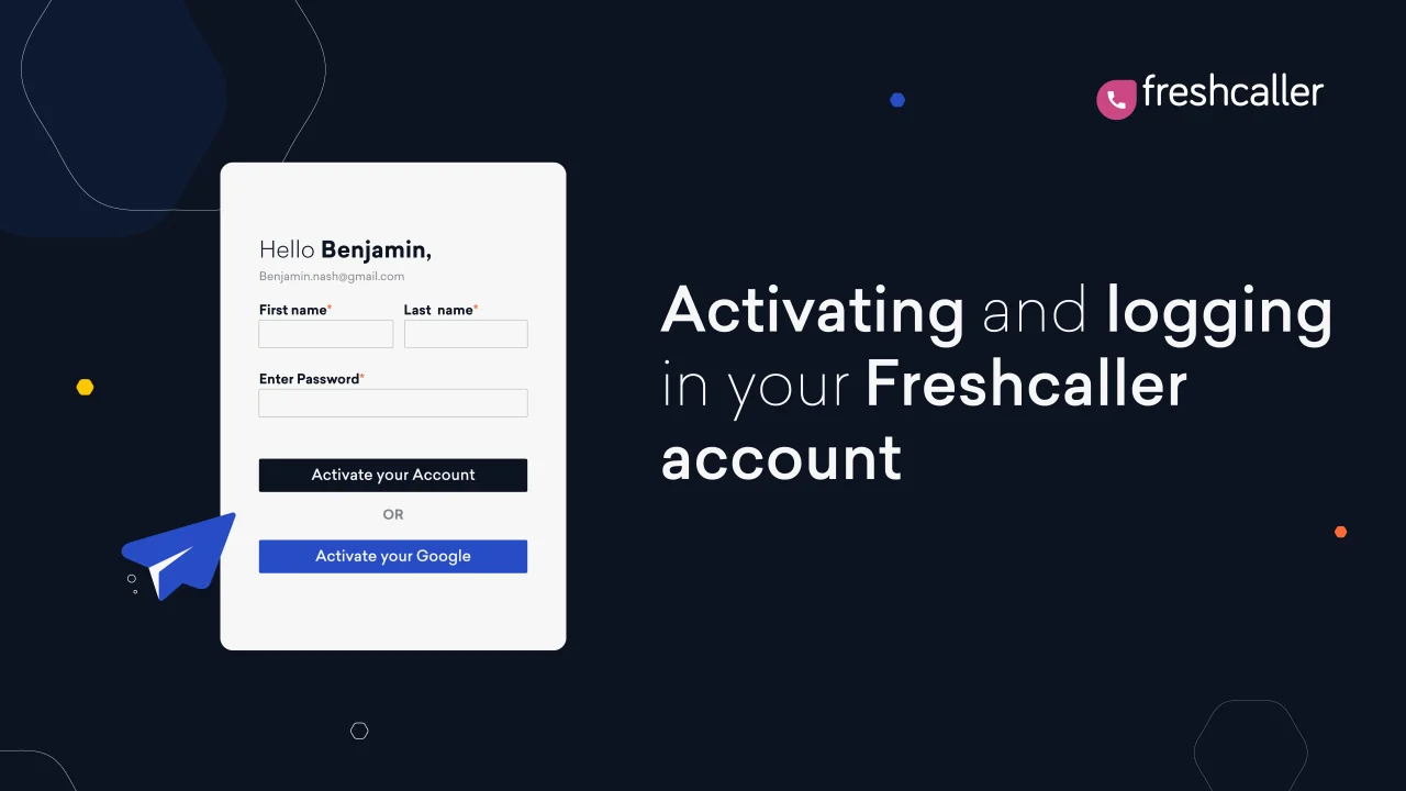 Activate Your Freshdesk Contact Center Account : Freshsales Suite