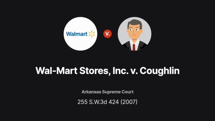 Wal-Mart Stores, Inc. v. Coughlin